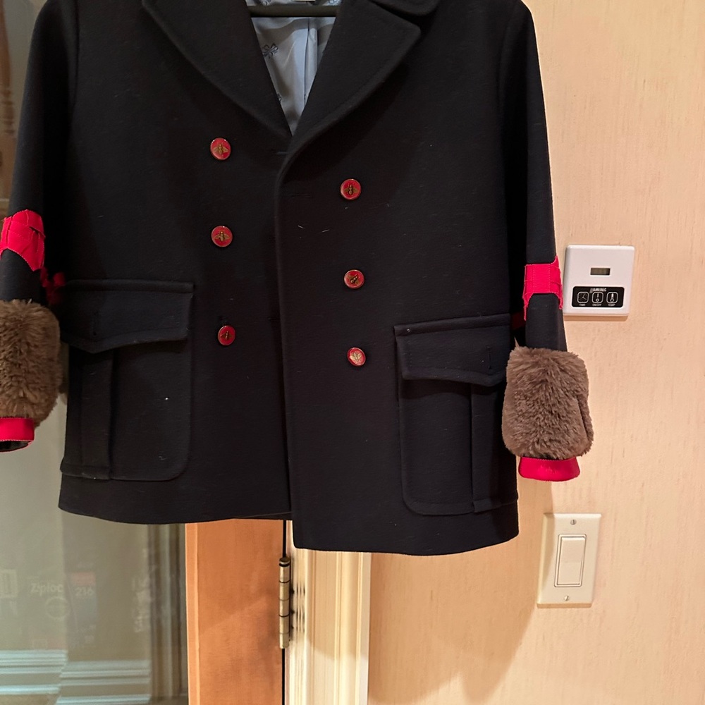 GUCCI GIRLS pea coat wool - Picture 1 of 6
